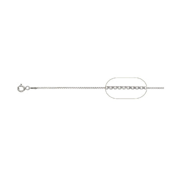 1MM Box Chain .925 Solid Sterling Silver Sizes "14-30"